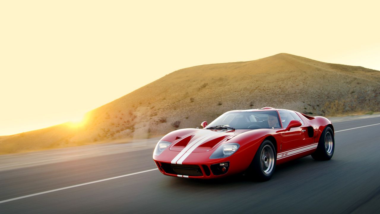 Wallpaper ford, gt40, mki, superformance, 2007, red, sports car