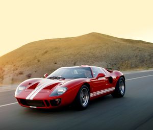 Preview wallpaper ford, gt40, mki, superformance, 2007, red, sports car