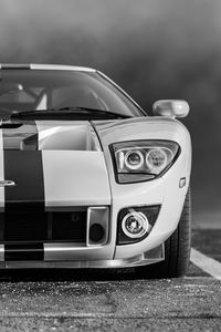 Preview wallpaper ford gt, ford, bw, lights