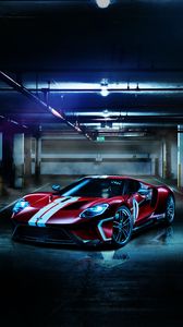 Preview wallpaper ford gt, ford, sports car, tuning