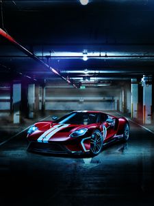 Preview wallpaper ford gt, ford, sports car, tuning