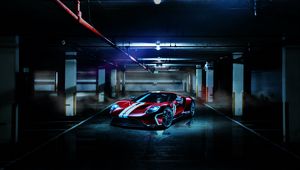 Preview wallpaper ford gt, ford, sports car, tuning