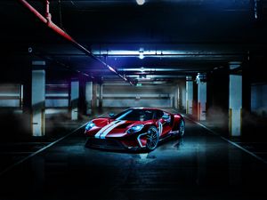 Preview wallpaper ford gt, ford, sports car, tuning