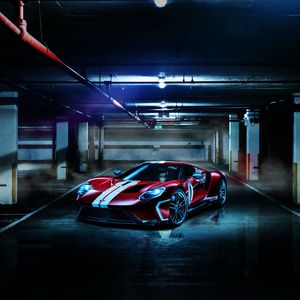 Preview wallpaper ford gt, ford, sports car, tuning