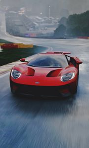 Preview wallpaper ford gt, ford, sports car, car, front view