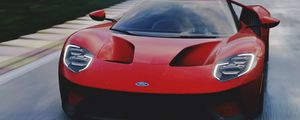 Preview wallpaper ford gt, ford, sports car, car, front view