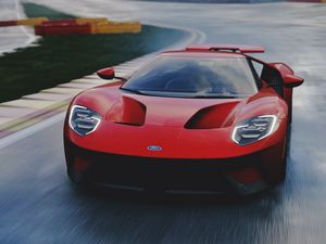 Preview wallpaper ford gt, ford, sports car, car, front view