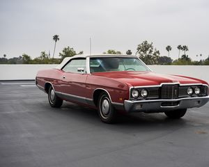 Preview wallpaper ford, ltd, convertible, 1972, red, side view