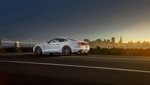 Preview wallpaper ford, mustang, 2015, vossen, muscle  car