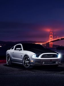 Preview wallpaper ford, mustang, aristo, night, cars