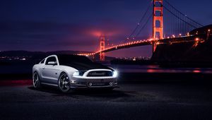 Preview wallpaper ford, mustang, aristo, night, cars