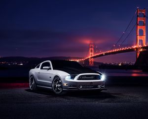 Preview wallpaper ford, mustang, aristo, night, cars