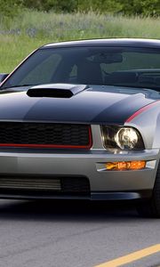 Preview wallpaper ford, mustang, auto, street, traffic