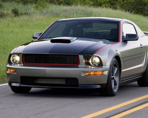 Preview wallpaper ford, mustang, auto, street, traffic