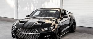 Preview wallpaper ford, mustang, black