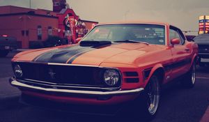 Preview wallpaper ford mustang, boss 302, auto, red