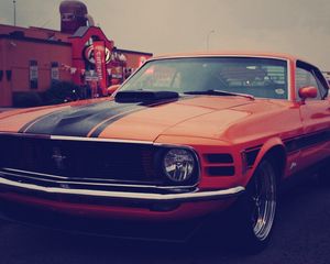 Preview wallpaper ford mustang, boss 302, auto, red