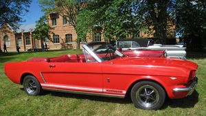 Preview wallpaper ford mustang, convertible, red, auto
