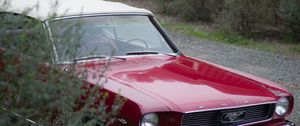 Preview wallpaper ford mustang, ford, car, red, headlight