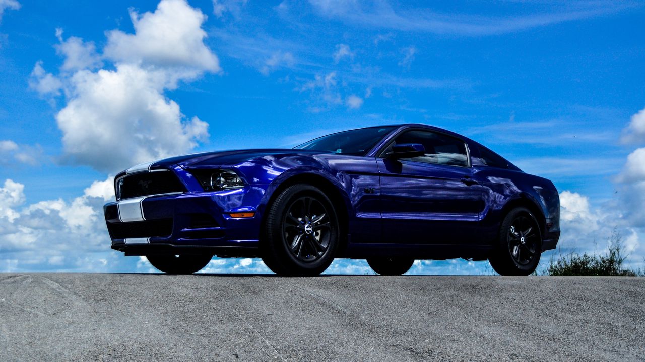 Wallpaper ford mustang, ford, side view