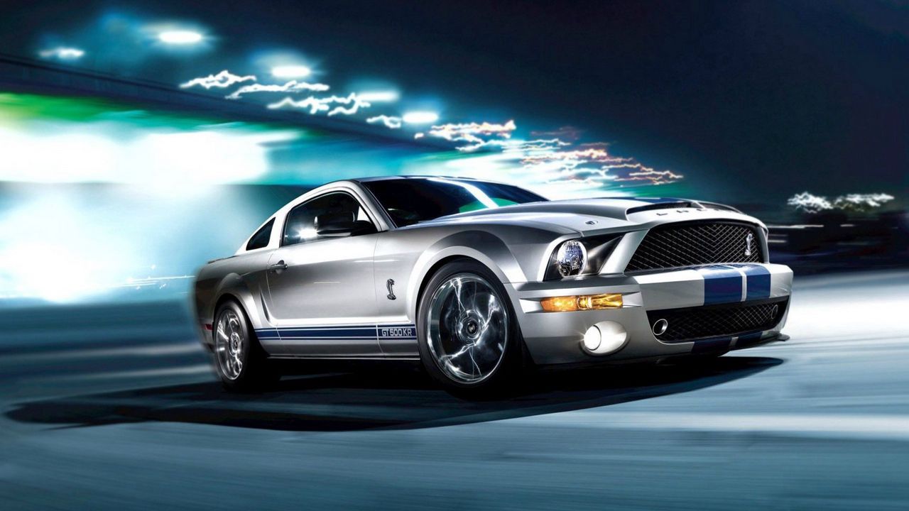 Wallpaper ford, mustang, gray, shelby, gt500, auto