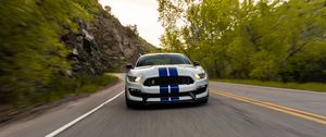 Preview wallpaper ford mustang gt350, ford, car, sportscar, road, speed