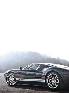 Preview wallpaper ford, mustang, gt500, shelby, dark, street