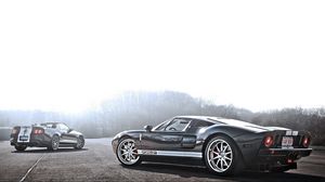 Preview wallpaper ford, mustang, gt500, shelby, dark, street