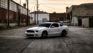 Preview wallpaper ford, mustang, gt, side view