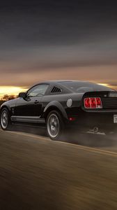 Preview wallpaper ford, mustang, gt 350, road, movement