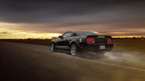 Preview wallpaper ford, mustang, gt 350, road, movement