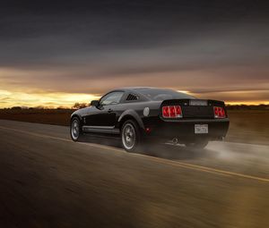 Preview wallpaper ford, mustang, gt 350, road, movement