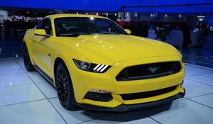 Preview wallpaper ford, mustang, gt, detroit, 2014, north american international auto show