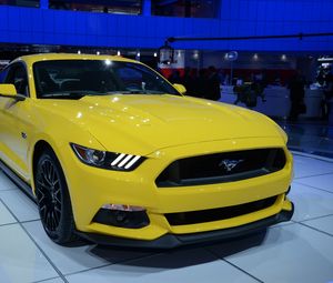 Preview wallpaper ford, mustang, gt, detroit, 2014, north american international auto show