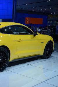 Preview wallpaper ford, mustang, gt, detroit, 2014