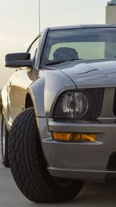 Preview wallpaper ford mustang gt, ford, headlight, front view