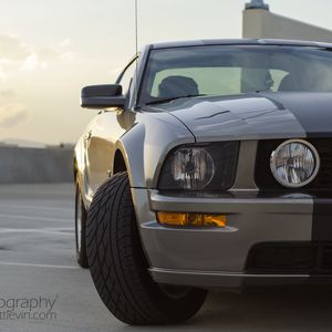 Preview wallpaper ford mustang gt, ford, headlight, front view