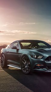Preview wallpaper ford mustang gt, ford, side view, sports car