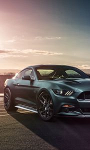 Preview wallpaper ford mustang gt, ford, side view, sports car