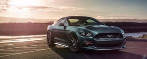 Preview wallpaper ford mustang gt, ford, side view, sports car