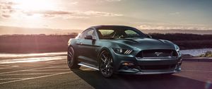 Preview wallpaper ford mustang gt, ford, side view, sports car