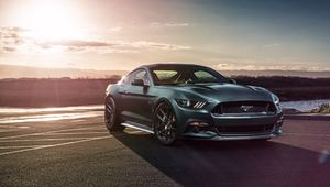 Preview wallpaper ford mustang gt, ford, side view, sports car