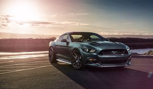 Preview wallpaper ford mustang gt, ford, side view, sports car