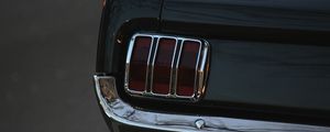 Preview wallpaper ford mustang, mustang, car, black, tailight, back view