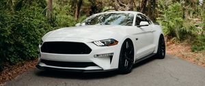 Preview wallpaper ford mustang, mustang, car, sports car, white