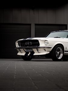 Preview wallpaper ford mustang, mustang, car, white