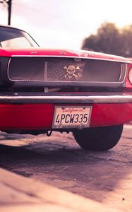 Preview wallpaper ford, mustang, red, auto