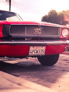 Preview wallpaper ford, mustang, red, auto