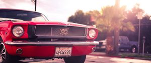 Preview wallpaper ford, mustang, red, auto