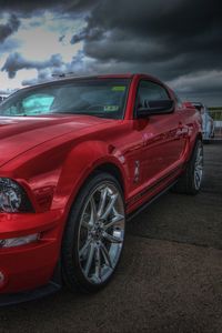Preview wallpaper ford mustang shelby gt500, ford mustang, red, sports car, hdr